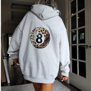 NWT Leopard 8 Ball Hoodie
